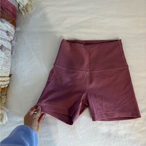 Lululemon Pink Align 6 inch shorts Size 4